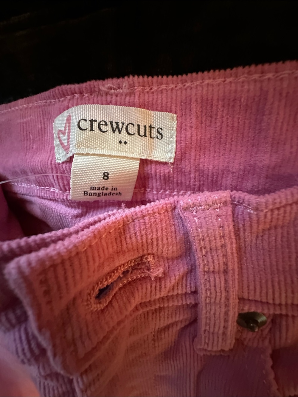 crewcuts Pink Corduroy Skirt